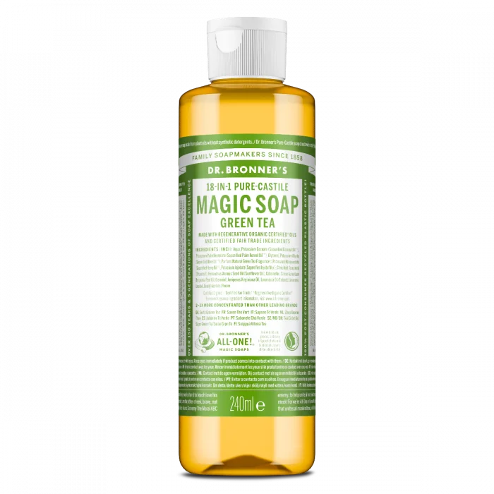 Dr. Bronner's All-One Magic Soap flytende såpe Green Tea 240 ml v:6066216