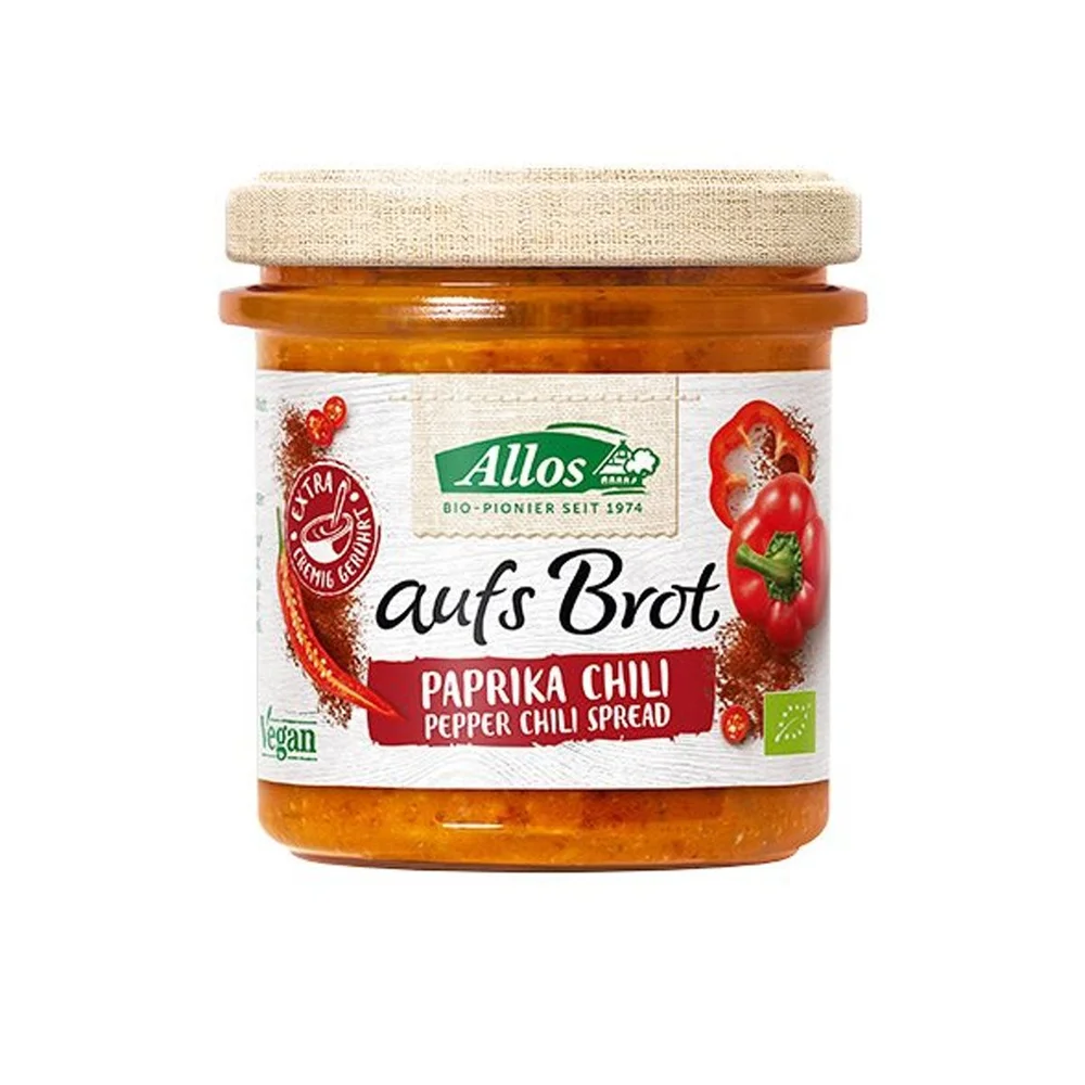 Allos Smørepålegg Paprika & Chili Ø – 140 g v:7407468 Allos Smørepålegg Paprika & Chili Ø – 140 g v:7407468