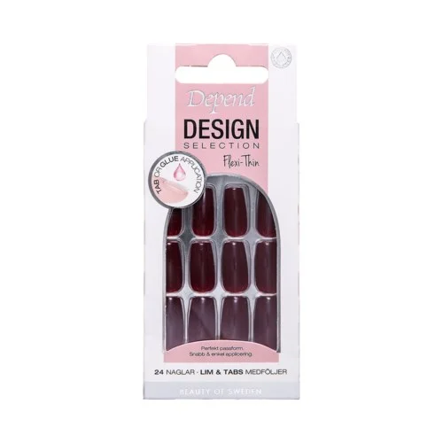 Depend Design Selection Flexi-Thin Dark Scarlet Short Coffin v:2781565