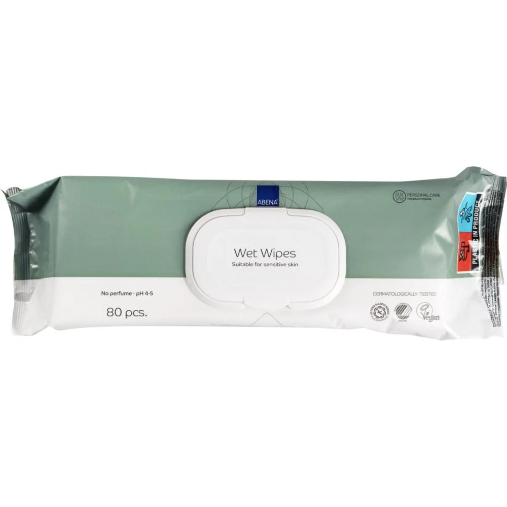 Abena våtservietter 20×27 cm – 80 stk. v:9077488