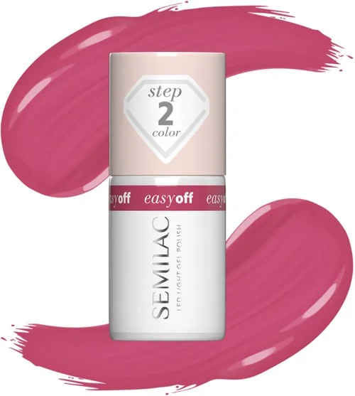 SEMILAC Easy Off LED Light Gel Polish Pink Coral v:7659878