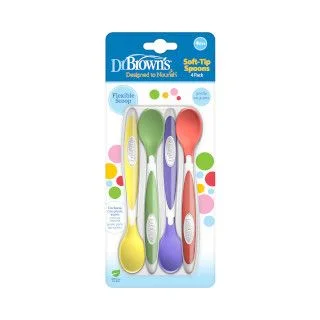 Dr. Brown’s Soft Tip Skje 4 pk – Babyskje til fast føde v:7378546 Dr. Brown’s Soft Tip Skje 4 pk – Babyskje til fast føde v:7378546