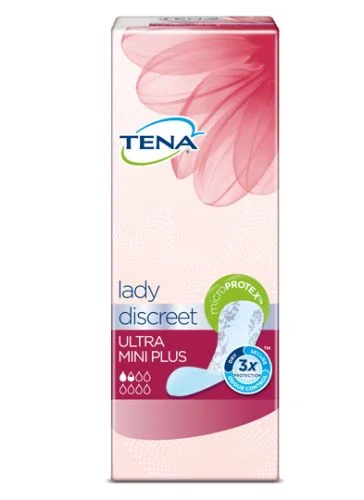 TENA Discreet Ultra Mini Plus Inkontinens truseinnlegg – 24 stk. v:4971957 TENA Discreet Ultra Mini Plus Inkontinens truseinnlegg – 24 stk. v:4971957