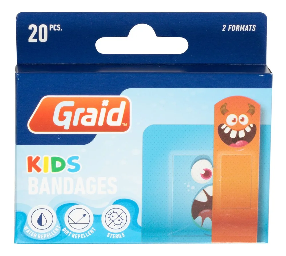 Graid Kids Plaster Smiley – 20 stk v:6736738 Graid Kids Plaster Smiley – 20 stk v:6736738