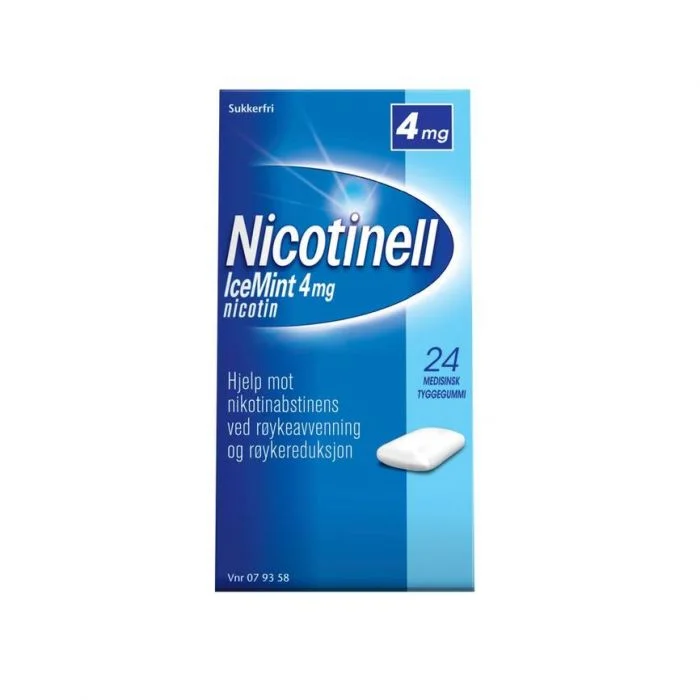 Nicotinell 4 mg tyggegummi IceMint 24 stk v:2474870