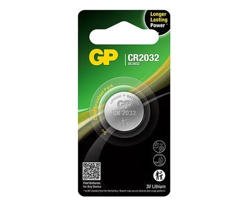 GP Lithium knappcelle CR2032 1-pk v:2123017