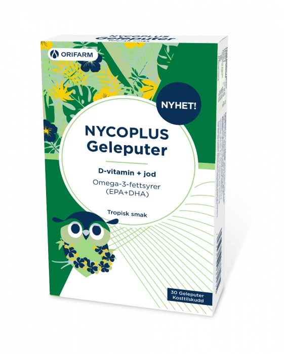 NYCOPLUS OMEGA-3 GELEPUTER MED JOD OG D-VITAMIN v:2174588