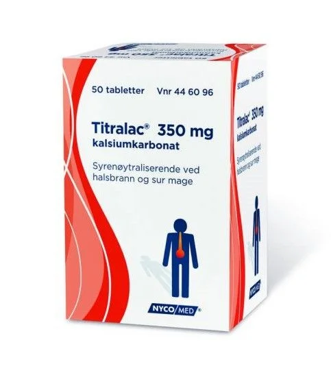 Titralac 350 mg tabletter 50 stk v:2415642