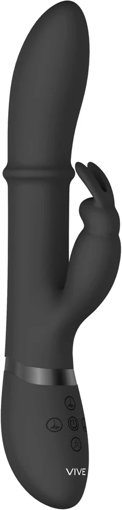 VIVE VIVE Halo Ring Rabbit Vibrator Black v:4326691 VIVE VIVE Halo Ring Rabbit Vibrator Black v:4326691