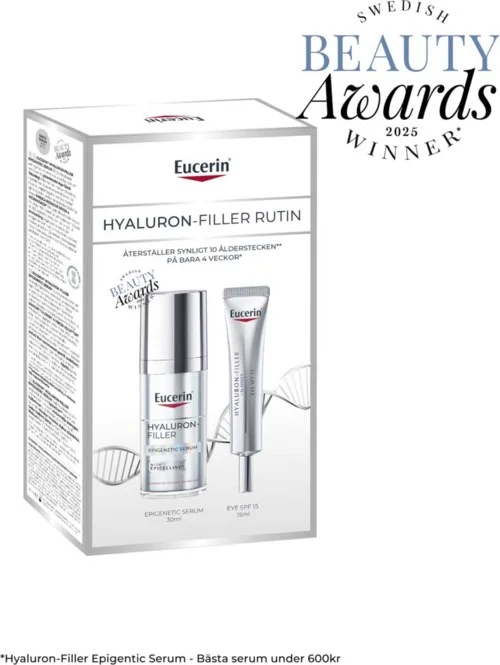 Eucerin Hyaluron-Filler Epigenetic Serum + Eye Creme Gift Set 1 stk v:4762101 Eucerin Hyaluron-Filler Epigenetic Serum + Eye Creme Gift Set 1 stk v:4762101