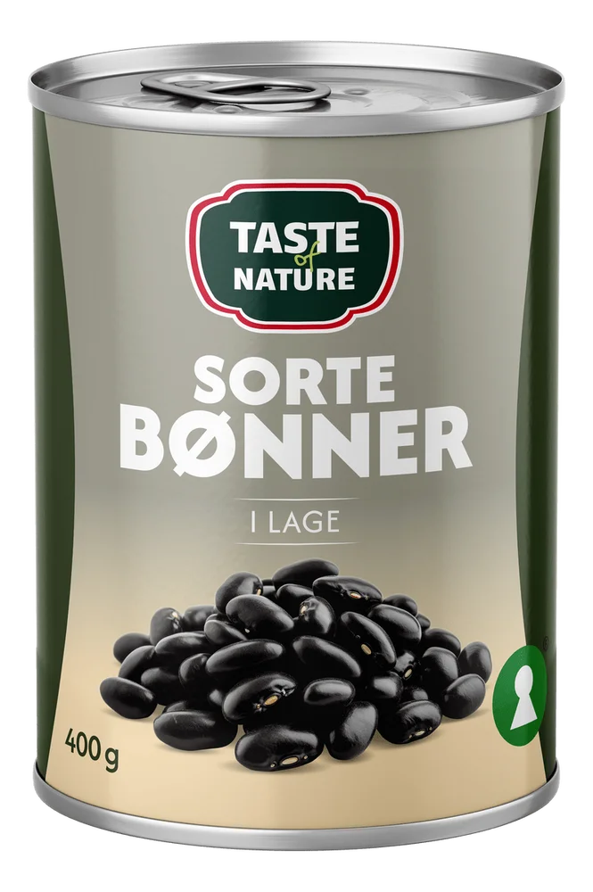 Taste of Nature Svarte Bønner - 400 g. v:1260817