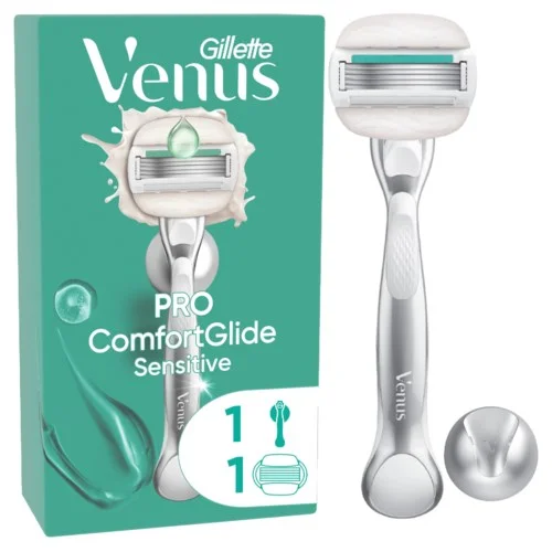 Gillette Venus Venus ComfortGlide Sensitive Razor + 1 Razor Blades v:1794040 Gillette Venus Venus ComfortGlide Sensitive Razor + 1 Razor Blades v:1794040