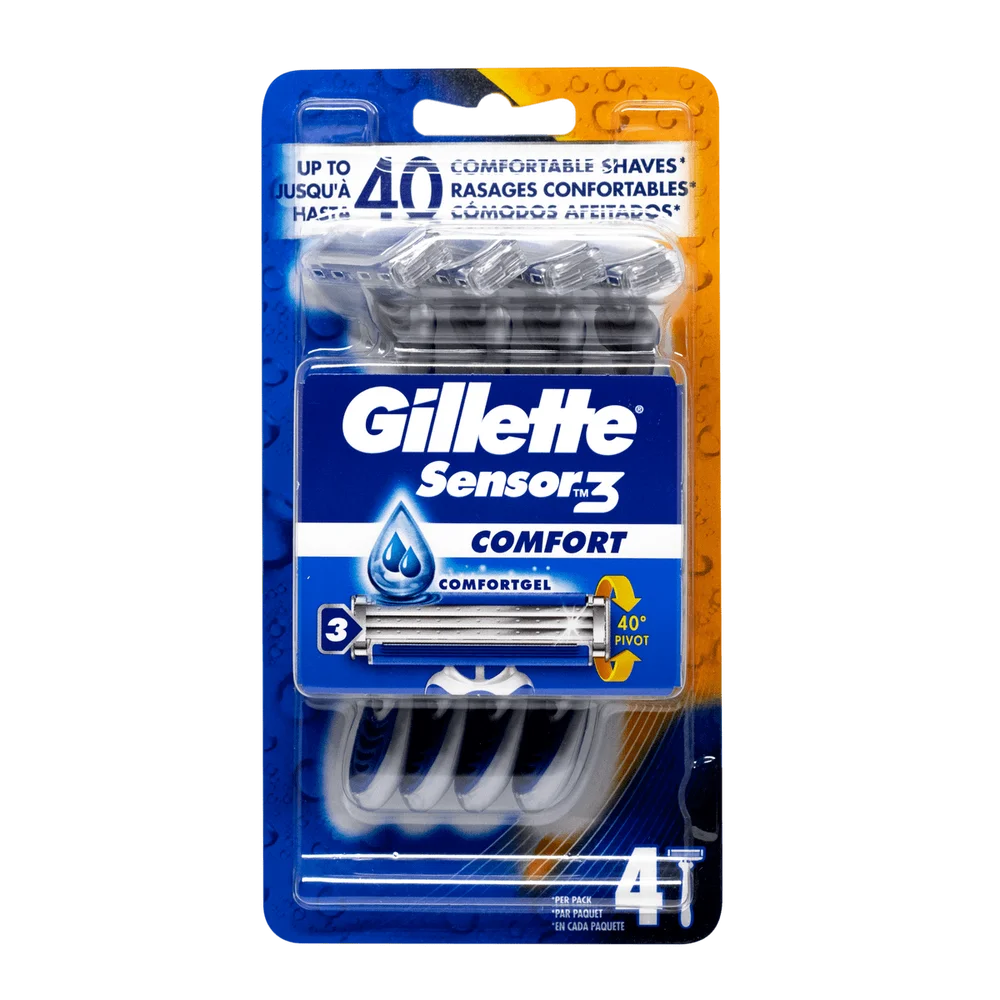 Gillette Sensor3 engangsskrapere – 4 stk. v:8864857 Gillette Sensor3 engangsskrapere – 4 stk. v:8864857