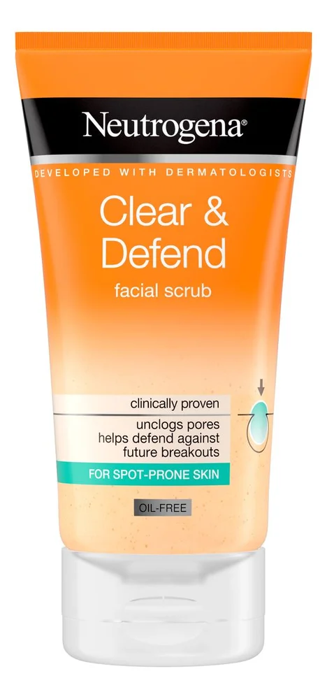 Neutrogena Clear & Defend Facial Scrub - 150 ml. v:1640449