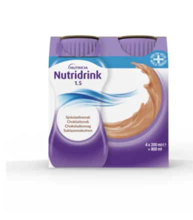 Nutridrink 1,5 kcal sjokoladesmak 4×200 ml v:1839460