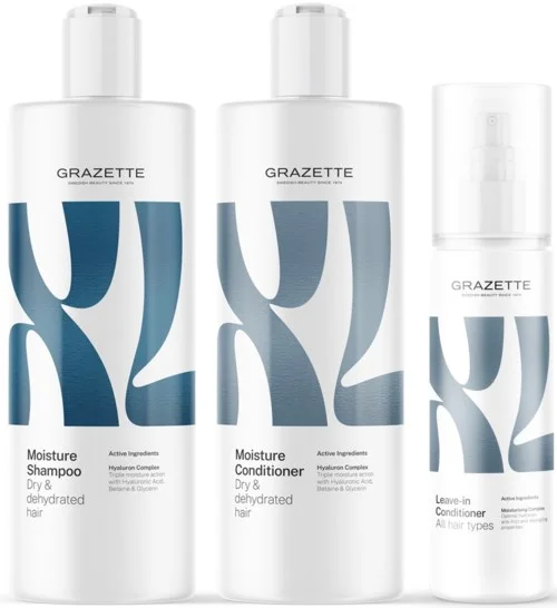 XL Moisture Shampoo 400 ml & Conditioner 400 ml & Leave-In Conditioner 250 ml v:7213130
