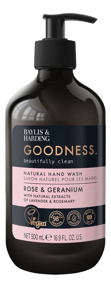 Baylis & Harding Goodness Rose & Geranium Hand Wash – 500 ml. v:3500887