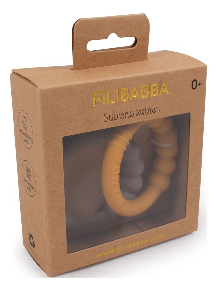 Filibabba Bitering i silikon 2-pk – Warm Grey + Honey Gold v:5816150 Filibabba Bitering i silikon 2-pk – Warm Grey + Honey Gold v:5816150
