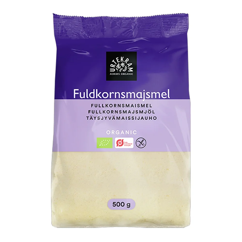 Urtekram Food Fullkornsmaismel Ø - 500 g. v:5329094