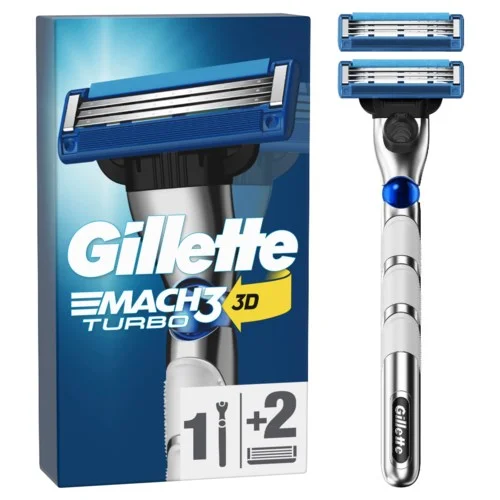 Gillette Mach3 Turbo Razor For Men 1 Gillette Razor v:9432842 Gillette Mach3 Turbo Razor For Men 1 Gillette Razor v:9432842