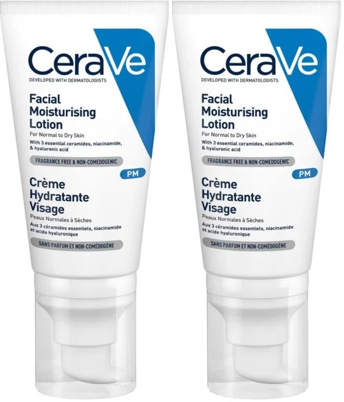 CeraVe Facial Moisturizing Lotion PM Duo 2x52ml v:9333164