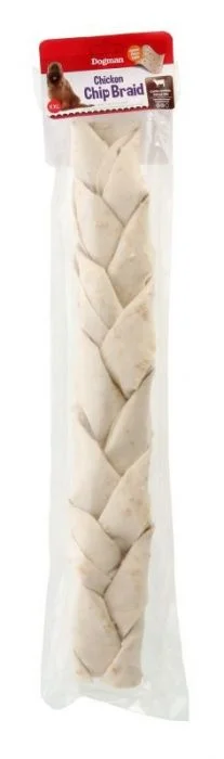 Dogman Chicken Chip braid Hvit XXL 50cm v:3932241