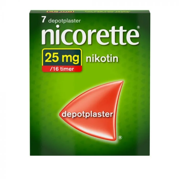 Nicorette 25 mg/16 timer depotplaster 7 stk v:3903592