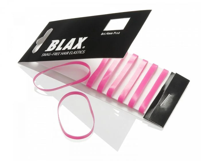 Blax hårstrikk rosa 4 mm 8 stk v:1280879