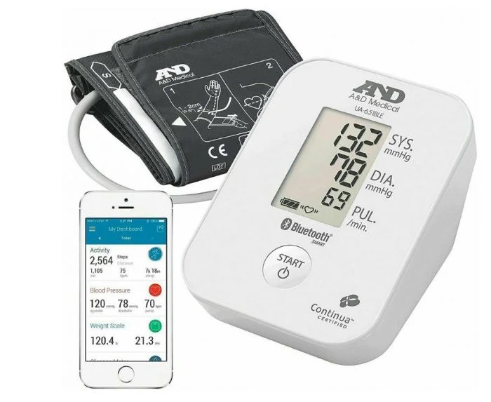 AND blodtrykksapparat med Bluetooth UA-651BLE 1 stk v:4133997