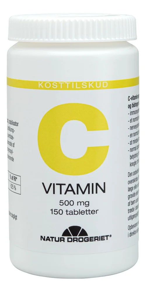 Natur-Drogeriet C-vitamin 500 mg – 150 tabl. v:2321681 Natur-Drogeriet C-vitamin 500 mg – 150 tabl. v:2321681