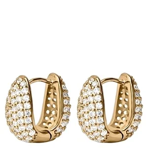 Muli Collection Elysian Pave Huggies Gold v:4072277