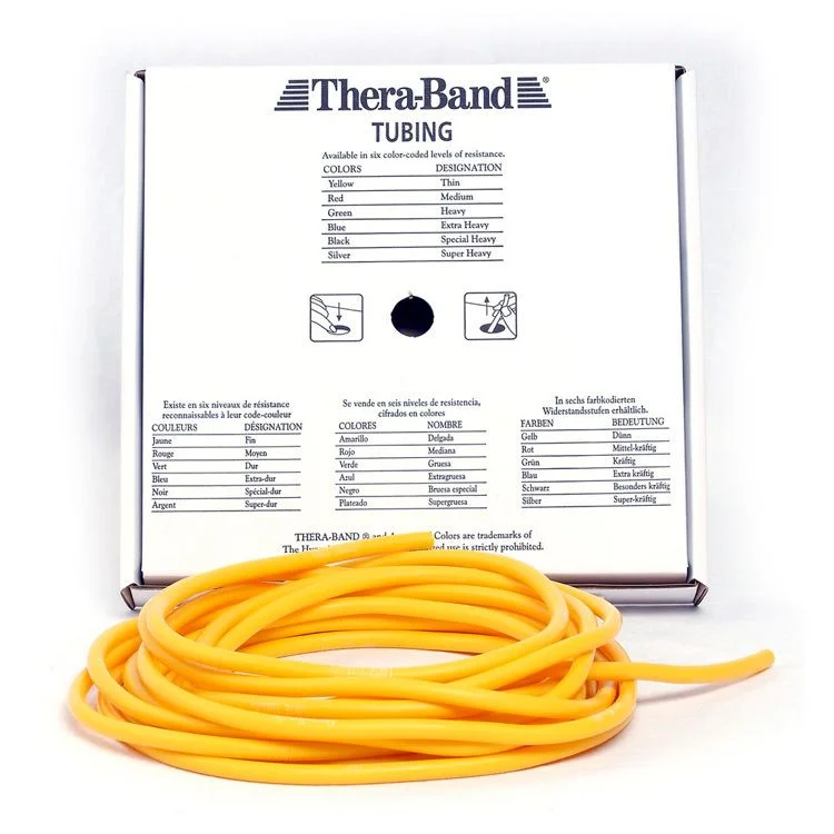 Theraband Tubing – Rundt treningsstrikk 7,5 m – gul – Hardhet 1 v:1264342