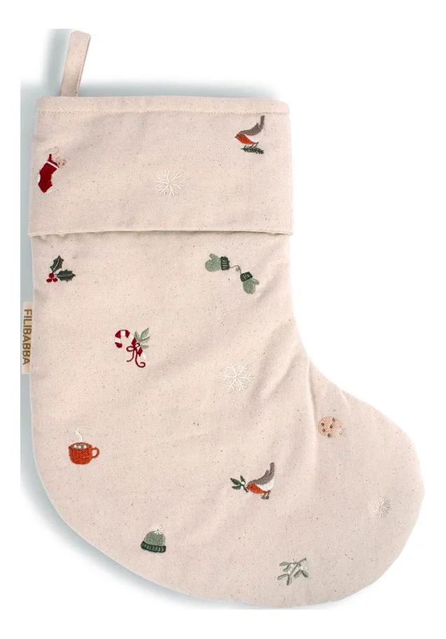 Filibabba Brodert sokk – Wonderful Winter – 1 stk. v:9334927