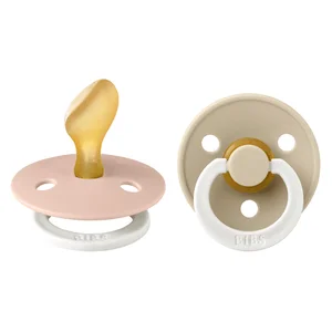 BIBS Pacifier Colour Latex Anatomical Blush Glow/Vanilla Glow Size 2 2pcs v:9074719 BIBS Pacifier Colour Latex Anatomical Blush Glow/Vanilla Glow Size 2 2pcs v:9074719