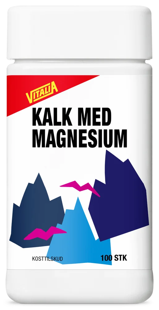 Vitalia Magnesium & Kalsium – 100 stk. v:1598938 Vitalia Magnesium & Kalsium – 100 stk. v:1598938