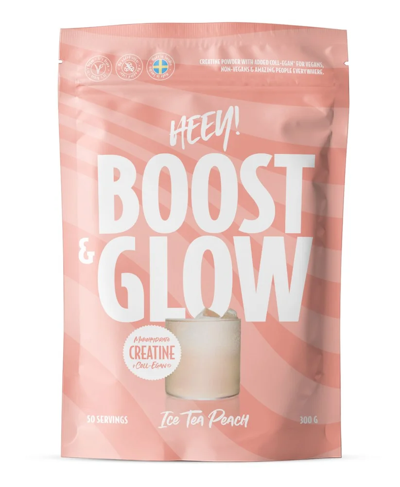 Heey! Boost & Glow Creatine + Coll-egan – Ice Tea Peach – 300 g. v:9030309 Heey! Boost & Glow Creatine + Coll-egan – Ice Tea Peach – 300 g. v:9030309
