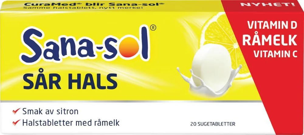 Sana-sol sår hals sugtabletter- 20 stk. v:3335701