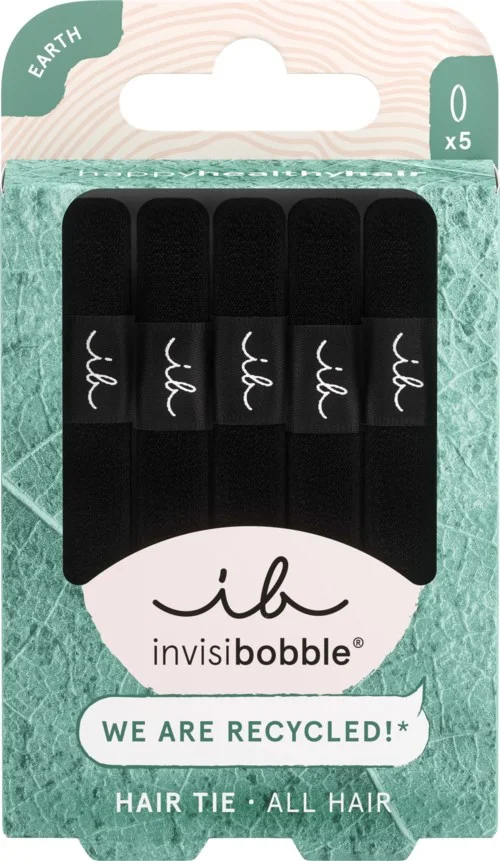 Invisibobble Earth Hair Tie 5 pcs Black v:1884481 Invisibobble Earth Hair Tie 5 pcs Black v:1884481