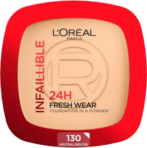 Loreal Paris Infaillible 24H Fresh Wear Foundation in a Powder 130 Neutral Undertone v:6305632