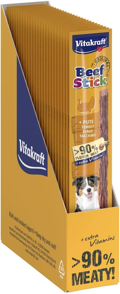 Vitakraft Beef-Stick, Kalkun - 25 stk. v:4539761