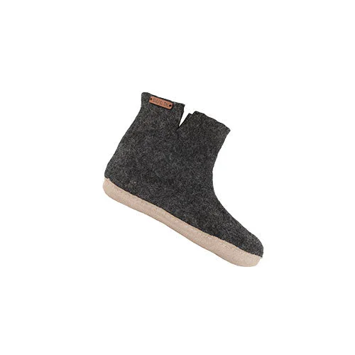 Ullstøvel m. Lærsåle Dark Grey | 37 v:9069121 Ullstøvel m. Lærsåle Dark Grey | 37 v:9069121