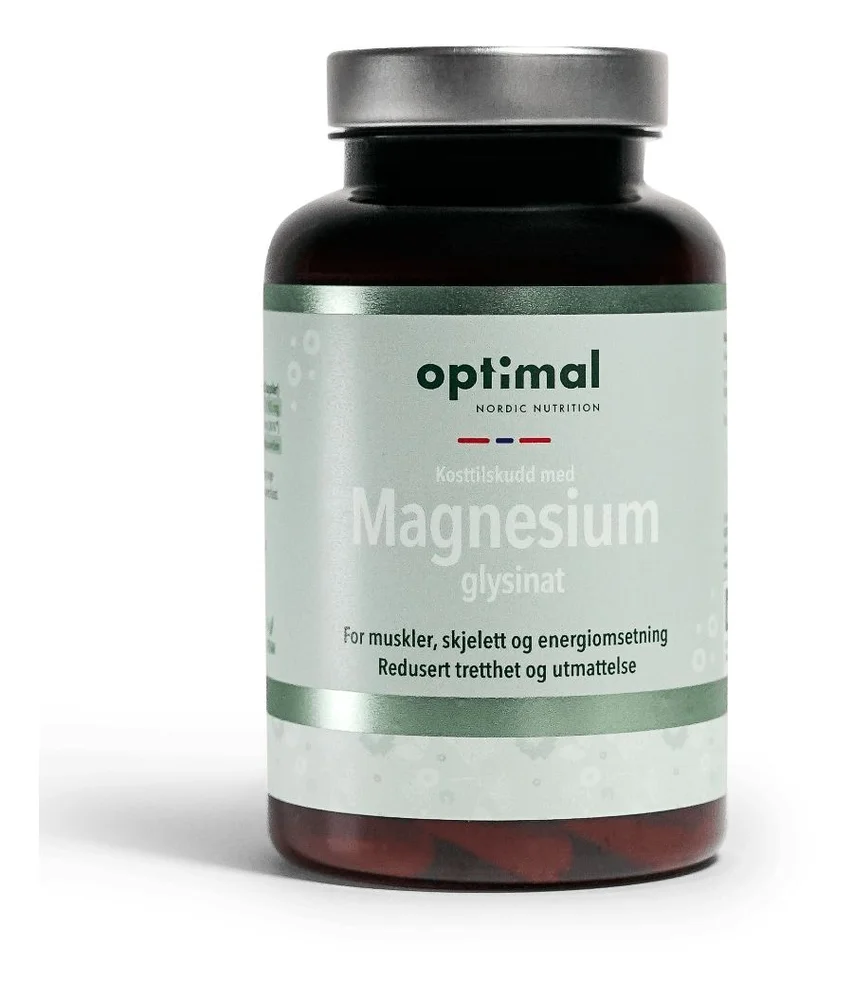 Optimal Nordic Nutrition Magnesium Glysinat kapsler - 120 stk. v:4432179
