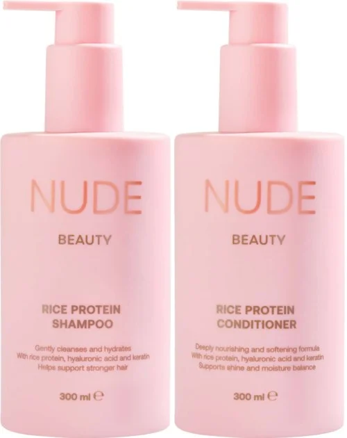 Nude Beauty Bundle Rice Protein Shampoo 300 ml & Conditioner 300 ml v:8980217 Nude Beauty Bundle Rice Protein Shampoo 300 ml & Conditioner 300 ml v:8980217