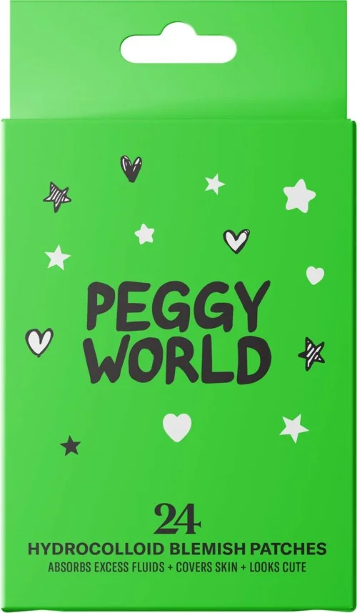 Peggy World Blemish Patches Stars and Hearts Lime Green v:3553000