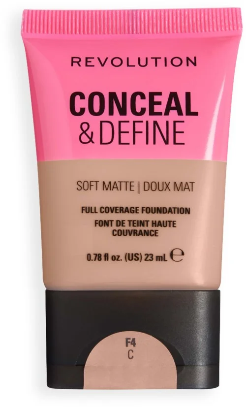 Revolution Beauty London Conceal and Define Soft Matte Tube Foundation F4C v:5160954