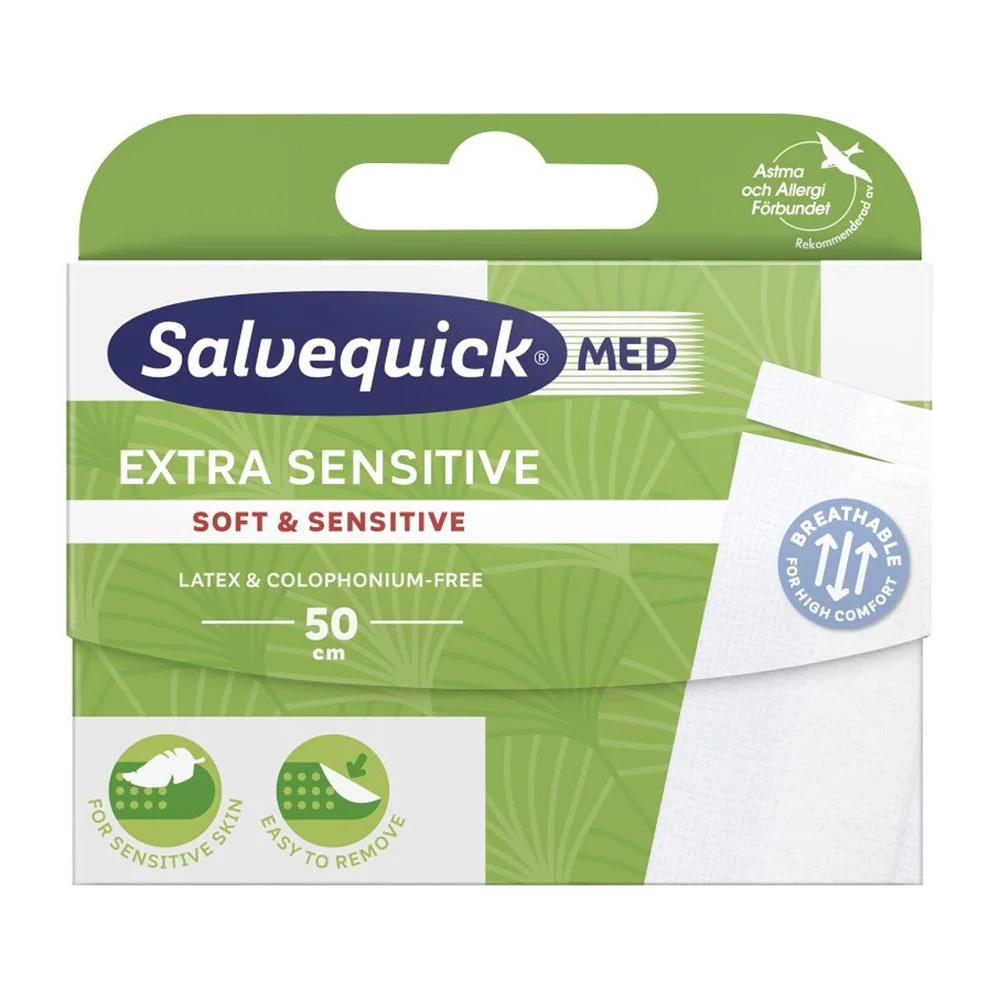 Salvequick MED Extra Sensitive - 50 cm v:7945508