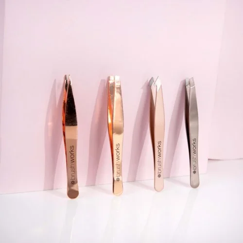 Brushworks HD Combination Tweezer Set Gold v:5889606 Brushworks HD Combination Tweezer Set Gold v:5889606