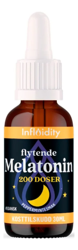 Influidity Flytende melatonin 200 doser – 30 ml. v:5859993