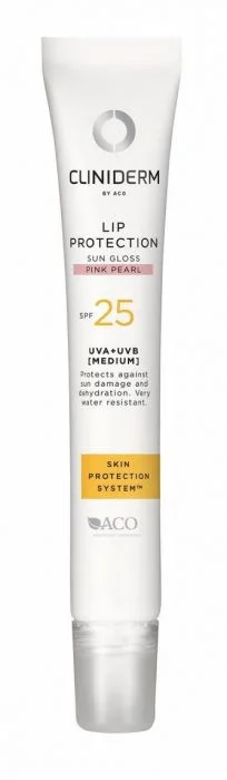 Cliniderm Lip Protection Sun Gloss Pink Pearl SPF25 12ml v:6019956