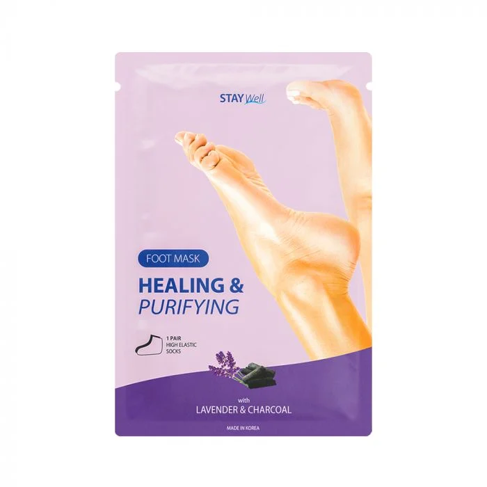 STAY Well Healing & Purifying Foot Mask CHARCOAL 1 pair/pouch v:8396966